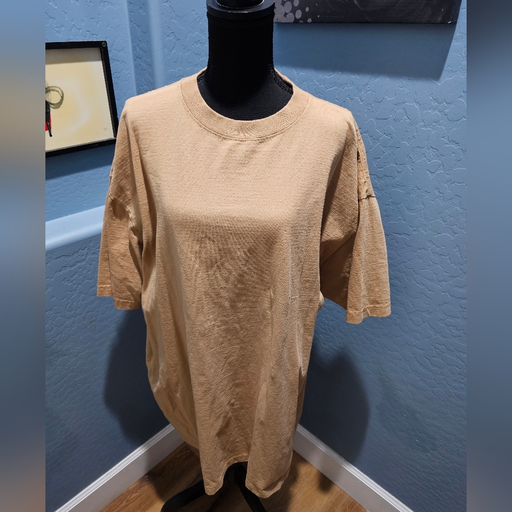 Tan Short Sleeve T-Shirt